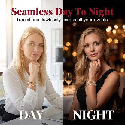 💫 LIMITED-TIME 50% RABATT +  2 kaufen 1 gratis! ✨ Himmelscharme-Armband – Sonne, Mond, Sterne, Kristalle, Goldton 🪐