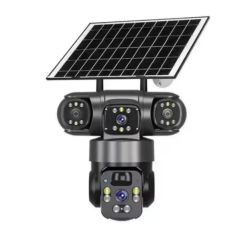 ⏳Zeitlich begrenztes Angebot⏰ 6K 9MP WLAN-Überwachungskamera für den Außenbereich | 10-facher Zoom, 3 Objektive, 360°-PTZ-Funktion | IP66 wasserdicht, Farbnachtsicht, Zwei-Wege-Audio, Bewegungserkennung