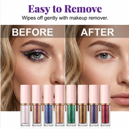 8-teiliges Set mit flüssigem Glitzer-Eyeliner