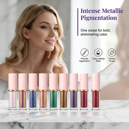 8-teiliges Set mit flüssigem Glitzer-Eyeliner