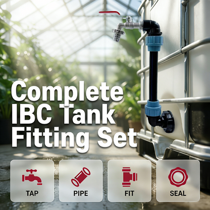 🚰  50% OFF! 💧 IBC Tank Fitting Set – Leak-Proof, Zinc Alloy Tap, Tool-Free, Complete ✨