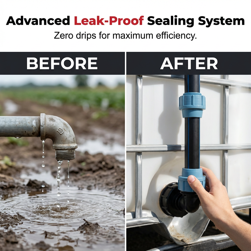 🚰  50% OFF! 💧 IBC Tank Fitting Set – Leak-Proof, Zinc Alloy Tap, Tool-Free, Complete ✨
