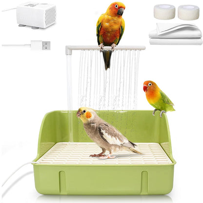 Automatisches Wellensittich-Vogelbad mit Pumpe