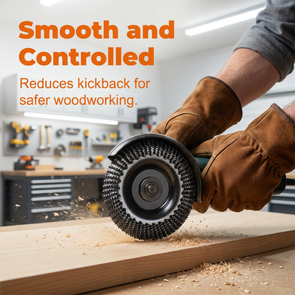 Schleifscheibe für den Winkelschleifer zur Holzbearbeitung