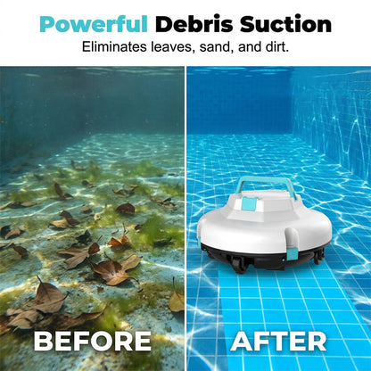 🤖Neu eingetroffen – 43% reduziert!🌊Poolreinigungsroboter | Kabellos · Starke Saugkraft · Intelligente Navigation · Ein-Knopf-Start · Leicht entnehmbarer Filterkorb🏖️