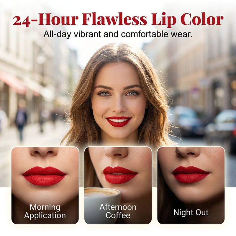 Wasserfester und langanhaltender flüssiger Lippenstift