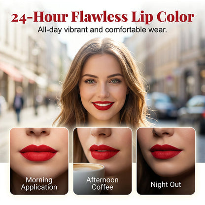 Wasserfester und langanhaltender flüssiger Lippenstift