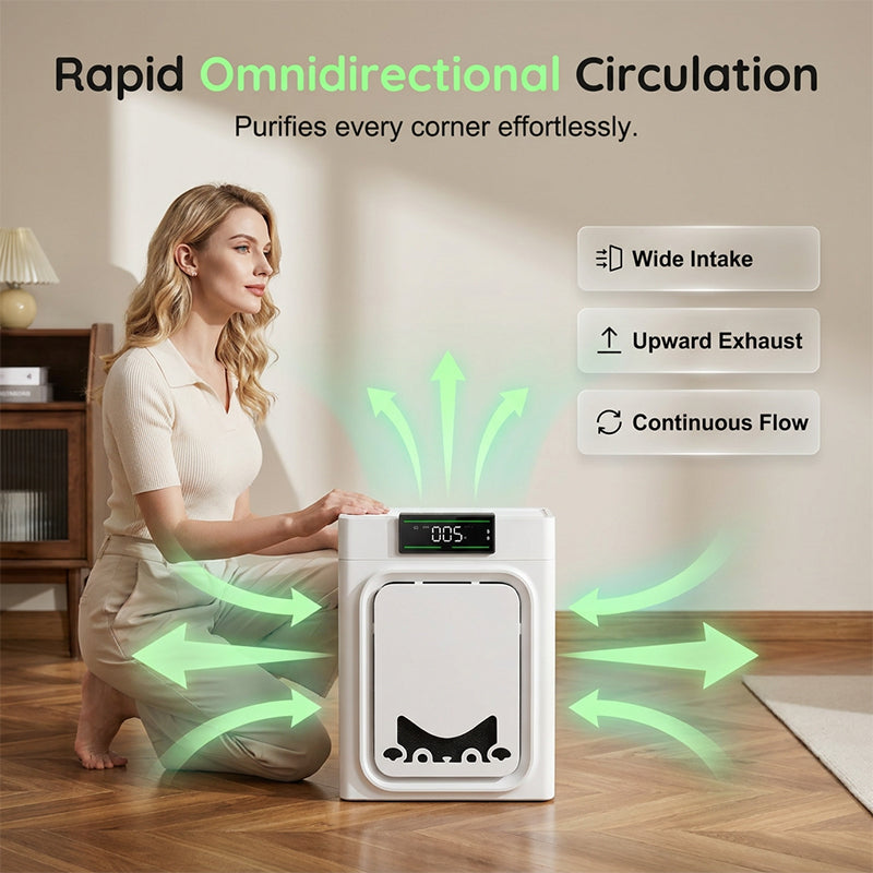 Luftreiniger für Haustiere mit waschbarem Filter