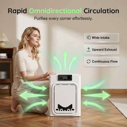 Luftreiniger für Haustiere mit waschbarem Filter