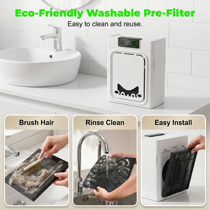 Luftreiniger für Haustiere mit waschbarem Filter