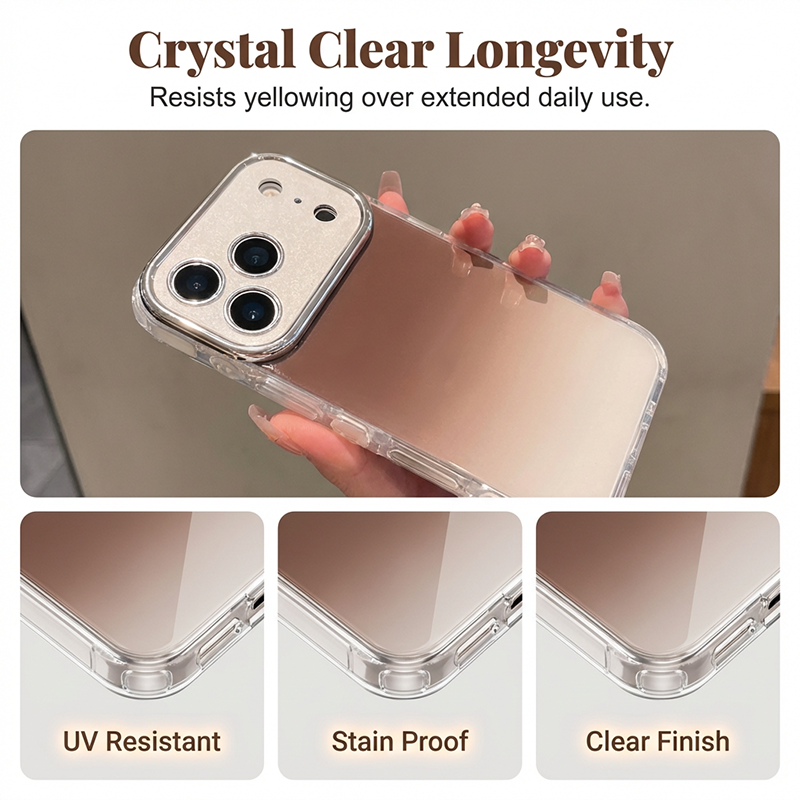 📱 LIMITED-TIME 50% RABATT! ✨ Glitzer-Handyhülle – Farbverlauf, Kameraschutz, Dünn, Antirutsch ✨