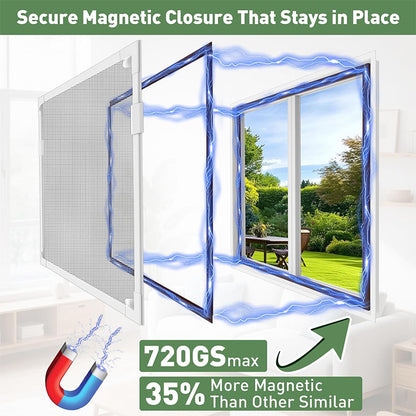 🥳HEISSER SALE 2026🥳💞50.000+ VERKAUFT!👵❤️ 50 % RABATT!  DIY-Magnet-Fenstergitter-Set
