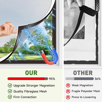 🥳HEISSER SALE 2026🥳💞50.000+ VERKAUFT!👵❤️ 50 % RABATT!  DIY-Magnet-Fenstergitter-Set