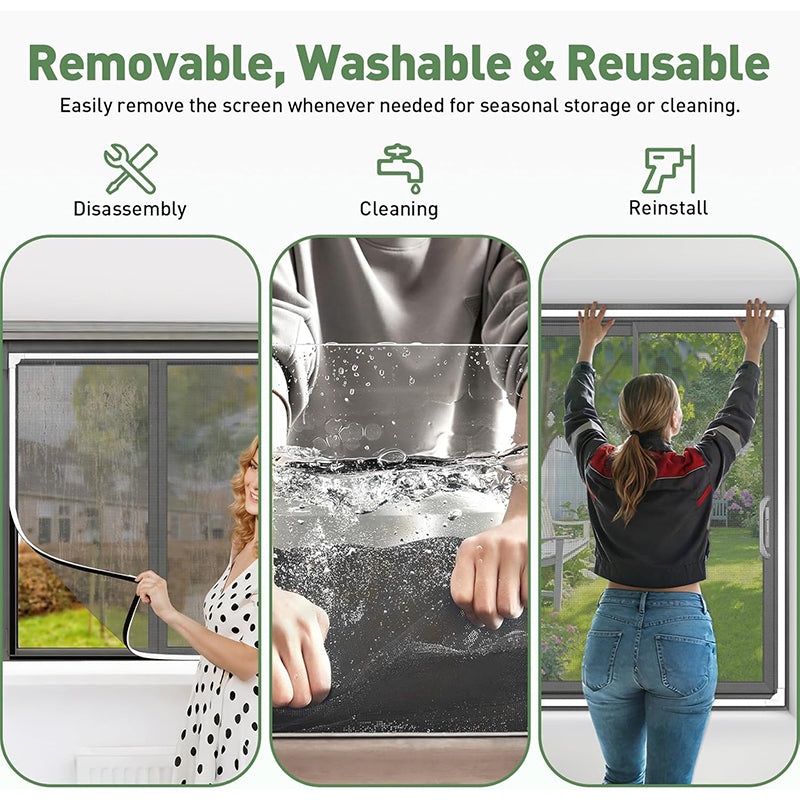 🥳HEISSER SALE 2026🥳💞50.000+ VERKAUFT!👵❤️ 50 % RABATT!  DIY-Magnet-Fenstergitter-Set