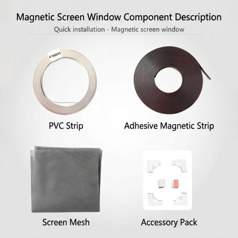 🥳HEISSER SALE 2026🥳💞50.000+ VERKAUFT!👵❤️ 50 % RABATT!  DIY-Magnet-Fenstergitter-Set