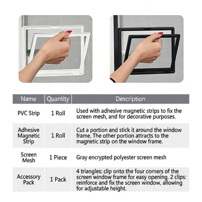 🥳HEISSER SALE 2026🥳💞50.000+ VERKAUFT!👵❤️ 50 % RABATT!  DIY-Magnet-Fenstergitter-Set