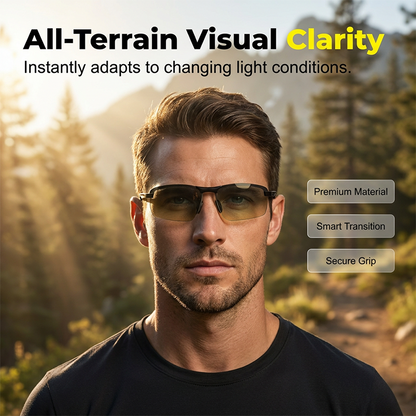 🤖🕶️ 50 % RABATT! Wie eine Brille, die von selbst liest! Sonne? Abdunkeln. Schatten? Wieder klar! Diese polarisierende Chamäleonbrille macht alles von allein – kein Brillenwechsel mehr, kein Blinzeln mehr, keine Kopfschmerzen mehr!