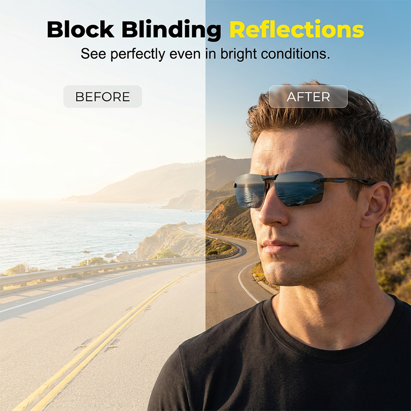 🤖🕶️ 50 % RABATT! Wie eine Brille, die von selbst liest! Sonne? Abdunkeln. Schatten? Wieder klar! Diese polarisierende Chamäleonbrille macht alles von allein – kein Brillenwechsel mehr, kein Blinzeln mehr, keine Kopfschmerzen mehr!