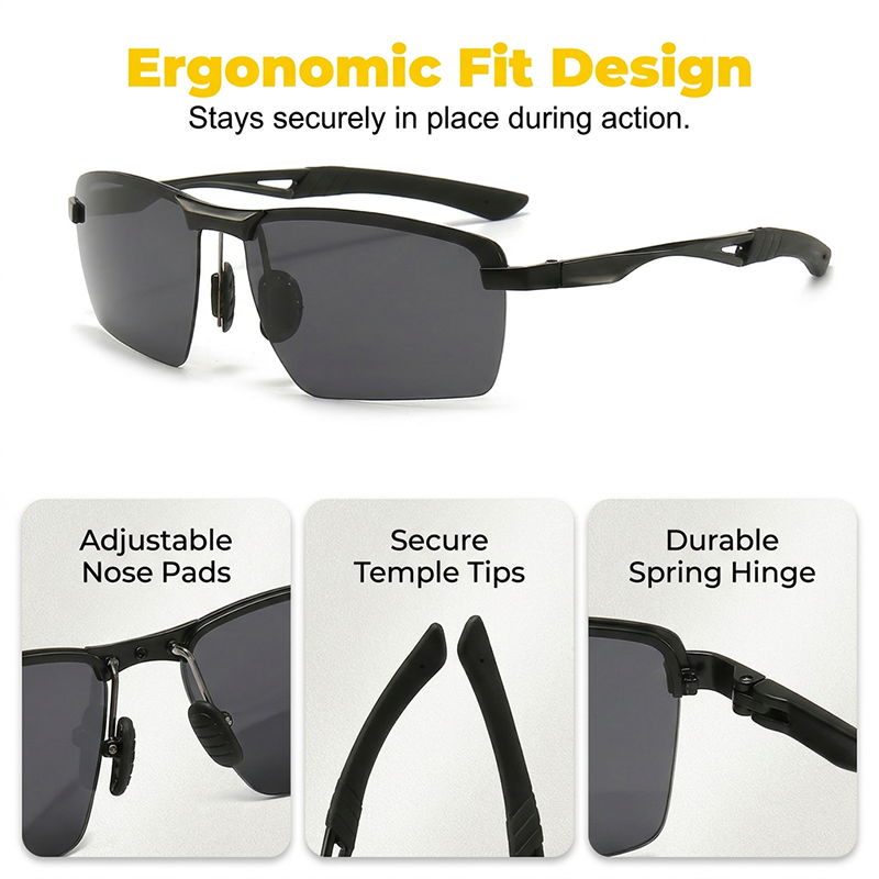 🤖🕶️ 50 % RABATT! Wie eine Brille, die von selbst liest! Sonne? Abdunkeln. Schatten? Wieder klar! Diese polarisierende Chamäleonbrille macht alles von allein – kein Brillenwechsel mehr, kein Blinzeln mehr, keine Kopfschmerzen mehr!