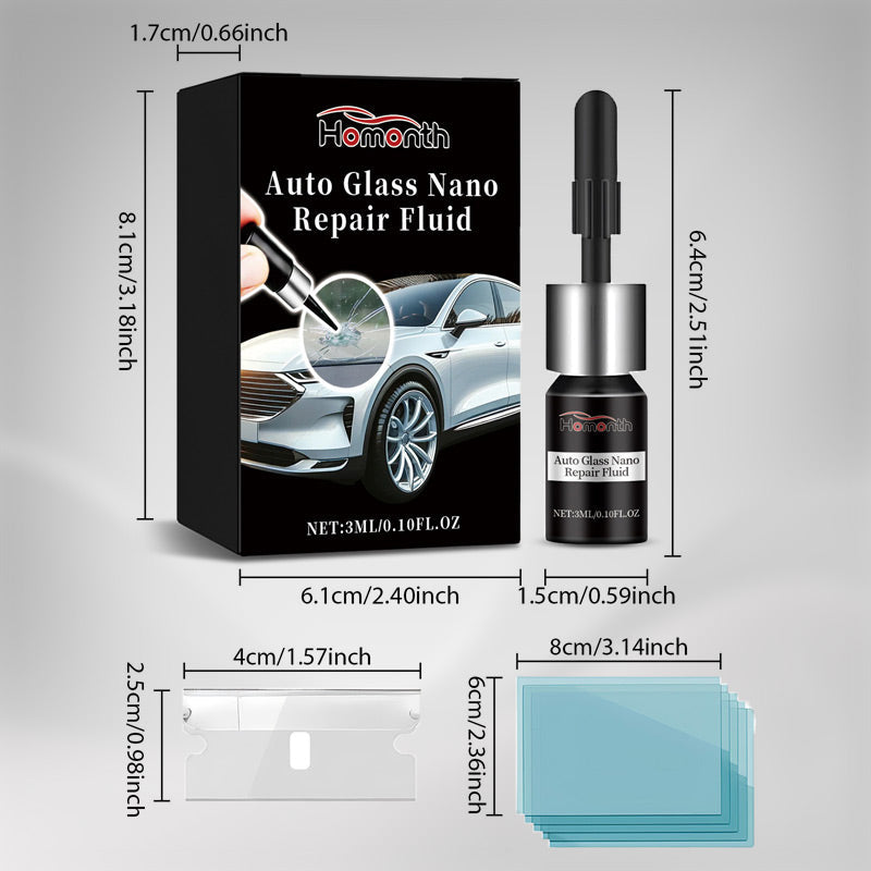 Autoglas-Nano-Reparaturflüssigkeitsset