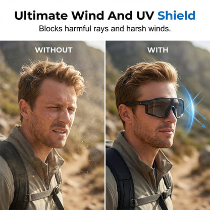 📢📢50 % RABATT!! ⏰Photochrome Radsport-Sonnenbrille mit UV400-Schutz