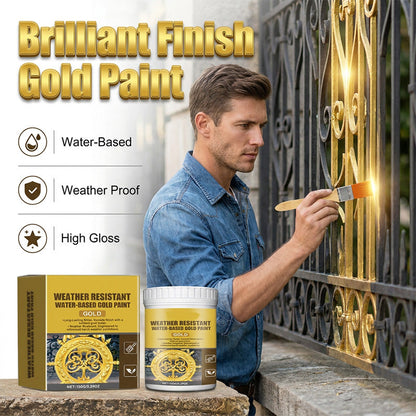 🥳HEISSER SALE 2026🥳💞50.000+ VERKAUFT!👵❤️ 50 % RABATT!  Wetterbeständige, wasserbasierte Goldfarbe