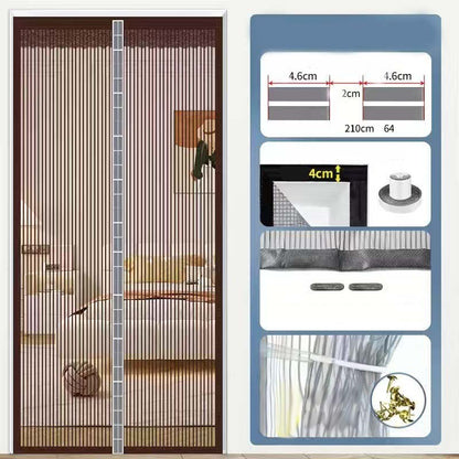 🦟 BEFRISTETES ANGEBOT: 50% RABATT! 🧲 Verstärkter magnetischer Mückenschutz-Vorhang – Einfache Montage ohne Bohren 🏡