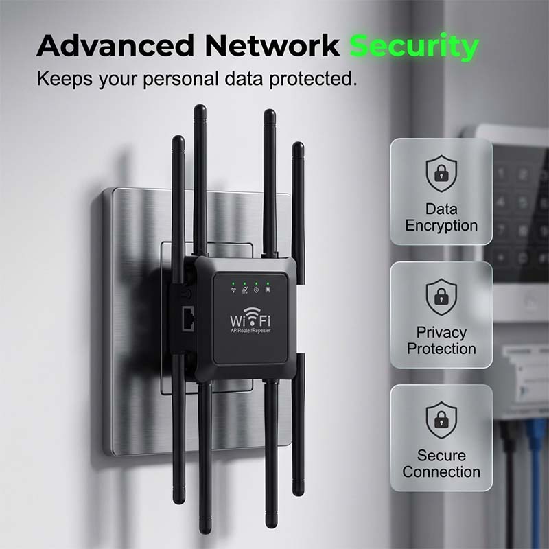 WLAN-Repeater mit großer Reichweite für die Abdeckung im ganzen Haus