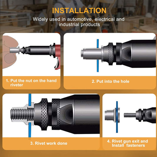 ⚙️50% RABATT!🔩Gewindeeinsatz Nietenmuttern Set – Kein Schweißen, kein Ausreißen der Schrauben mehr!