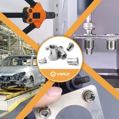 ⚙️50% RABATT!🔩Gewindeeinsatz Nietenmuttern Set – Kein Schweißen, kein Ausreißen der Schrauben mehr!