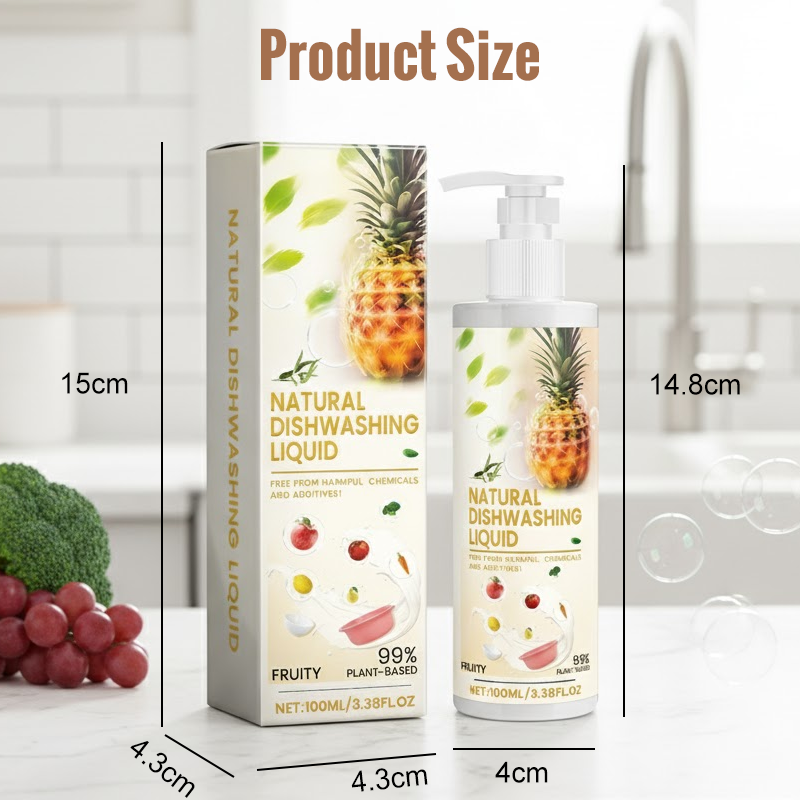 100 ml chemikalienfreies Obst- und Gemüsewaschmittel