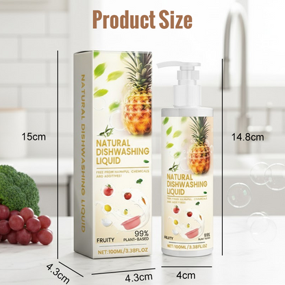 100 ml chemikalienfreies Obst- und Gemüsewaschmittel
