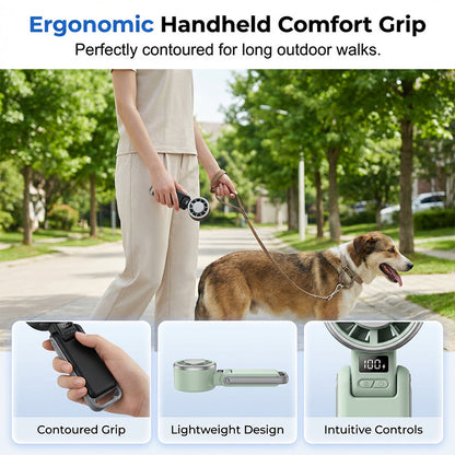 🥳HEISSER SALE 2026🥳💞50.000+ VERKAUFT!👵❤️ 50 % RABATT!  Faltbarer Turbo-Handventilator mit LED-Anzeige