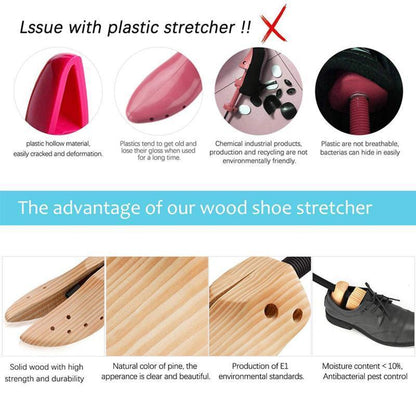 🥳HEISSER SALE 2026🥳💞50.000+ VERKAUFT!👵❤️ 50 % RABATT!  Schuhspanner aus Holz