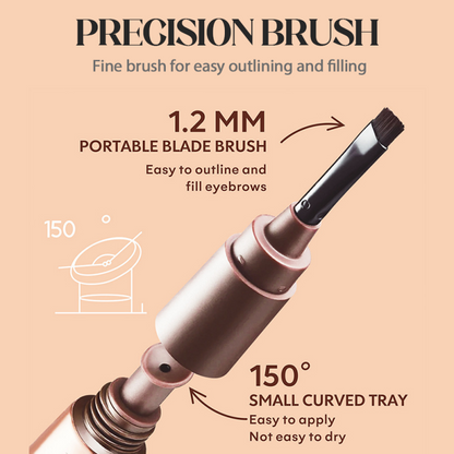 💖LETZTER TAG: 2 zum Preis von 1!💕BrowLuxe™ 4-Farben-Abreiß-Augenbrauenfarbe 🌈 – wasserfest 💧, langanhaltend (bis zu 3 Monate!) ⏳ | Natürliche Definition & müheloser „Wild Brow“-Look ✨