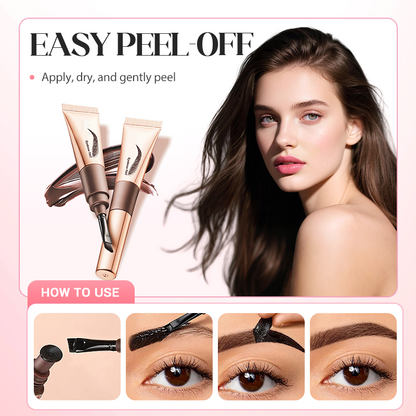 💖LETZTER TAG: 2 zum Preis von 1!💕BrowLuxe™ 4-Farben-Abreiß-Augenbrauenfarbe 🌈 – wasserfest 💧, langanhaltend (bis zu 3 Monate!) ⏳ | Natürliche Definition & müheloser „Wild Brow“-Look ✨