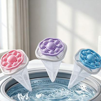 🌀🧺 Wiederverwendbarer schwimmender Flusenfänger für Waschmaschinen – saubere Wäsche, weniger Mikroplastik, −50%