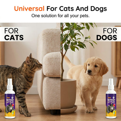 Haustier-Sperrbereich-Spray – Natürliches Katzen- und Hundeabwehrmittel