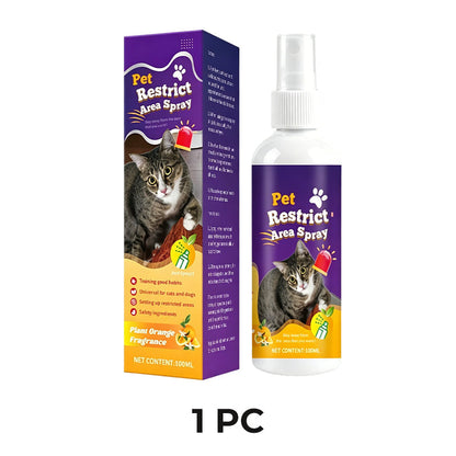 Haustier-Sperrbereich-Spray – Natürliches Katzen- und Hundeabwehrmittel