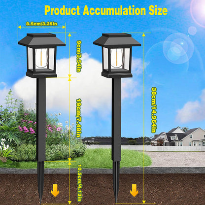 Wasserdichte Solar-Wegeleuchte für den Außenbereich – 2er-Pack/Set