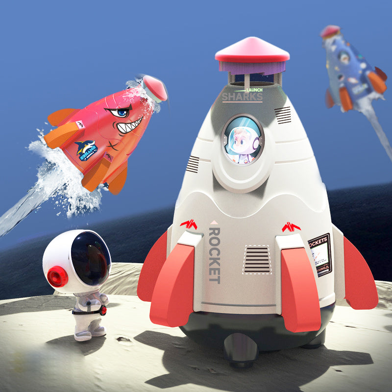 🥳HEISSER SALE 2026🥳💞50.000+ VERKAUFT!👵❤️ 50 % RABATT!  Lustiges Raketen-Wasserspritzspielzeug für draußen für Kinder