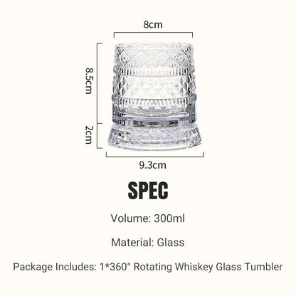 📢📢50 % Rabatt!!🥳🏰 360° drehbarer Whisky-Glasbecher