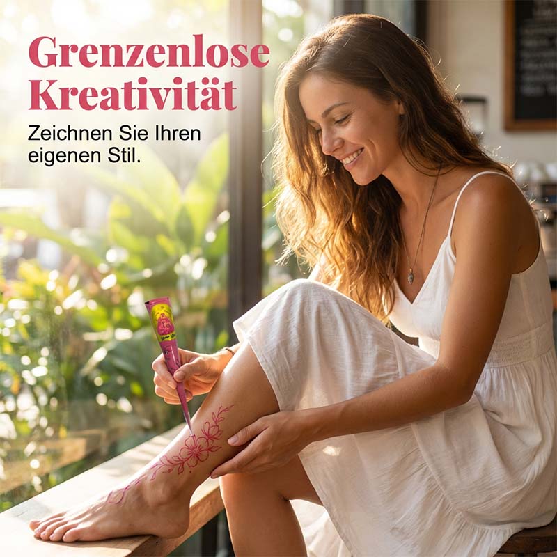 Pflanzenbasierte temporäre Tätowierpaste