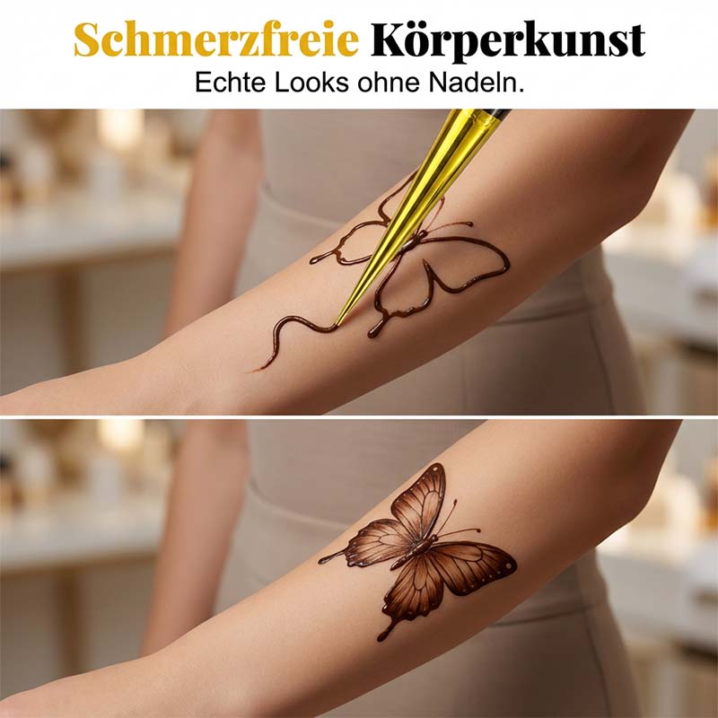 Pflanzenbasierte temporäre Tätowierpaste
