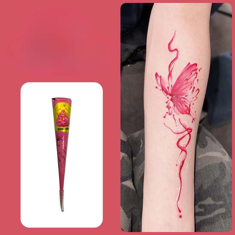 Pflanzenbasierte temporäre Tätowierpaste