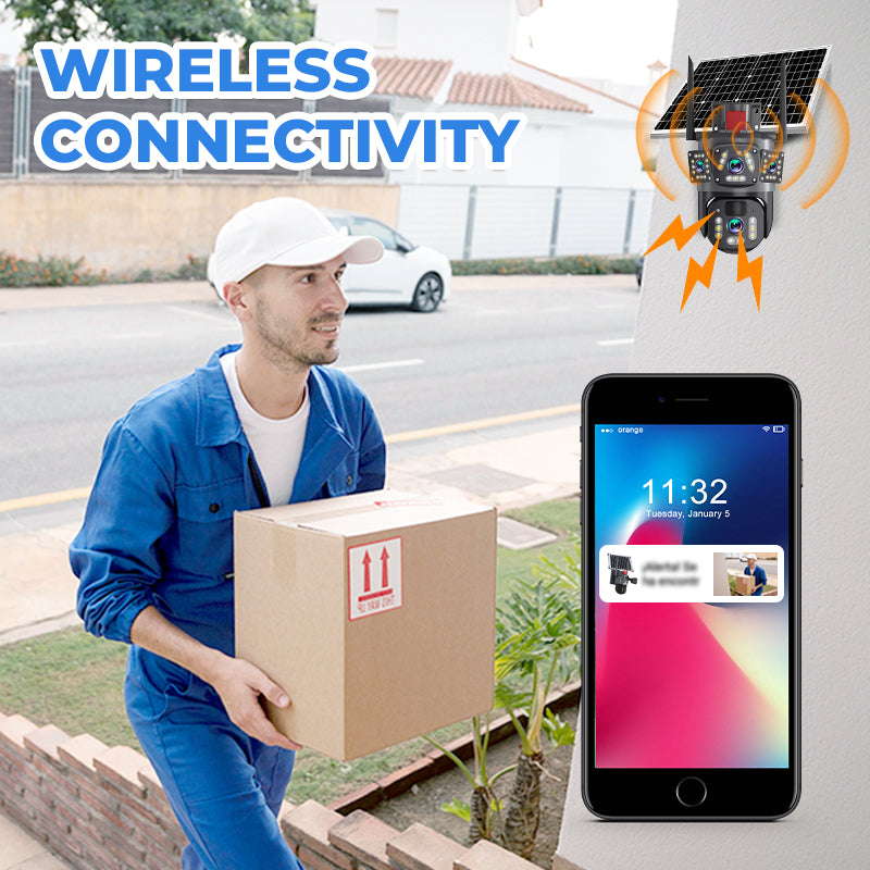 🔥2026 New Arrival🔥Solar Powered Smart Surveillance Camera