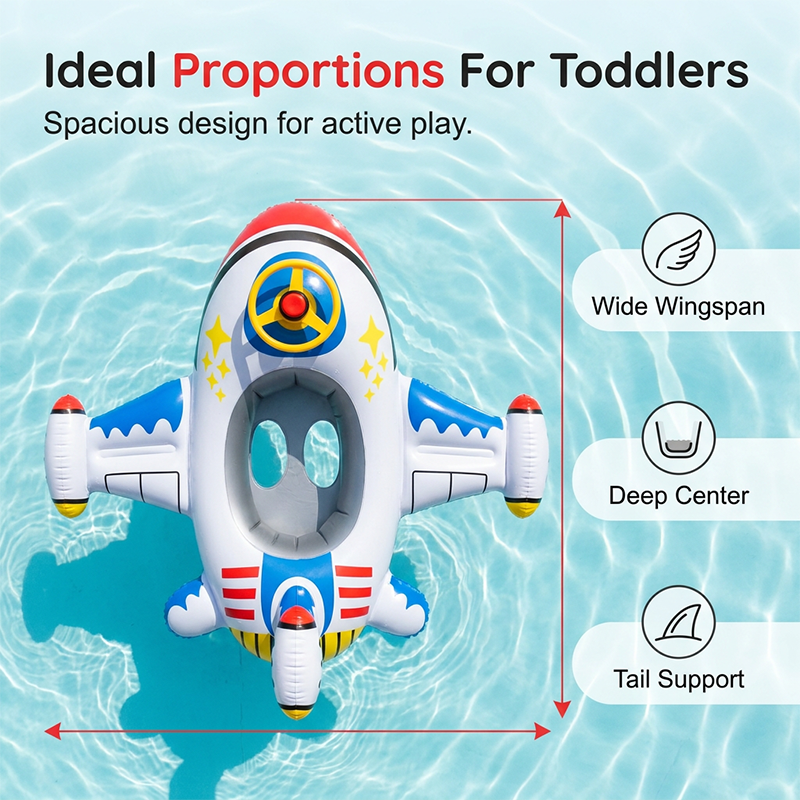 Aufblasbares Flugzeug-Pool-Schwimmtier für Kinder