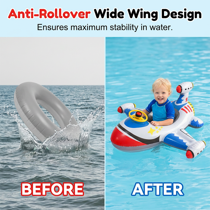 Aufblasbares Flugzeug-Pool-Schwimmtier für Kinder