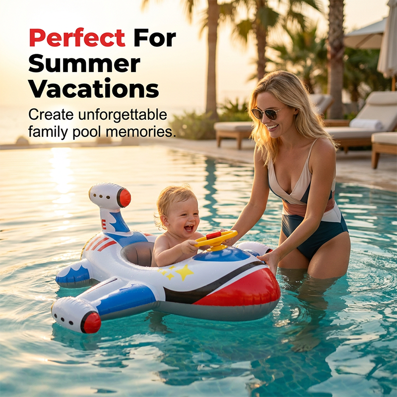 Aufblasbares Flugzeug-Pool-Schwimmtier für Kinder