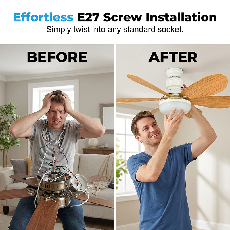 ⏳Zeitlich begrenztes Sonderangebot⏰ 2-in-1 Smart-Deckenventilator mit Beleuchtung